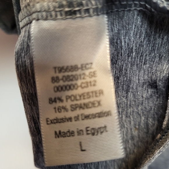 Champion Men's Gray Performance Short Sleeve Crew Neck Tee - Size L - Picture 3 of 4